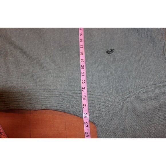 U.S. Polo Assn. Mens 2XL Gray Acrylic & Polyester Half-Zip Sweater - Picture 9 of 10